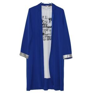 Two Piece Cardigan and Tunic Set Size Large